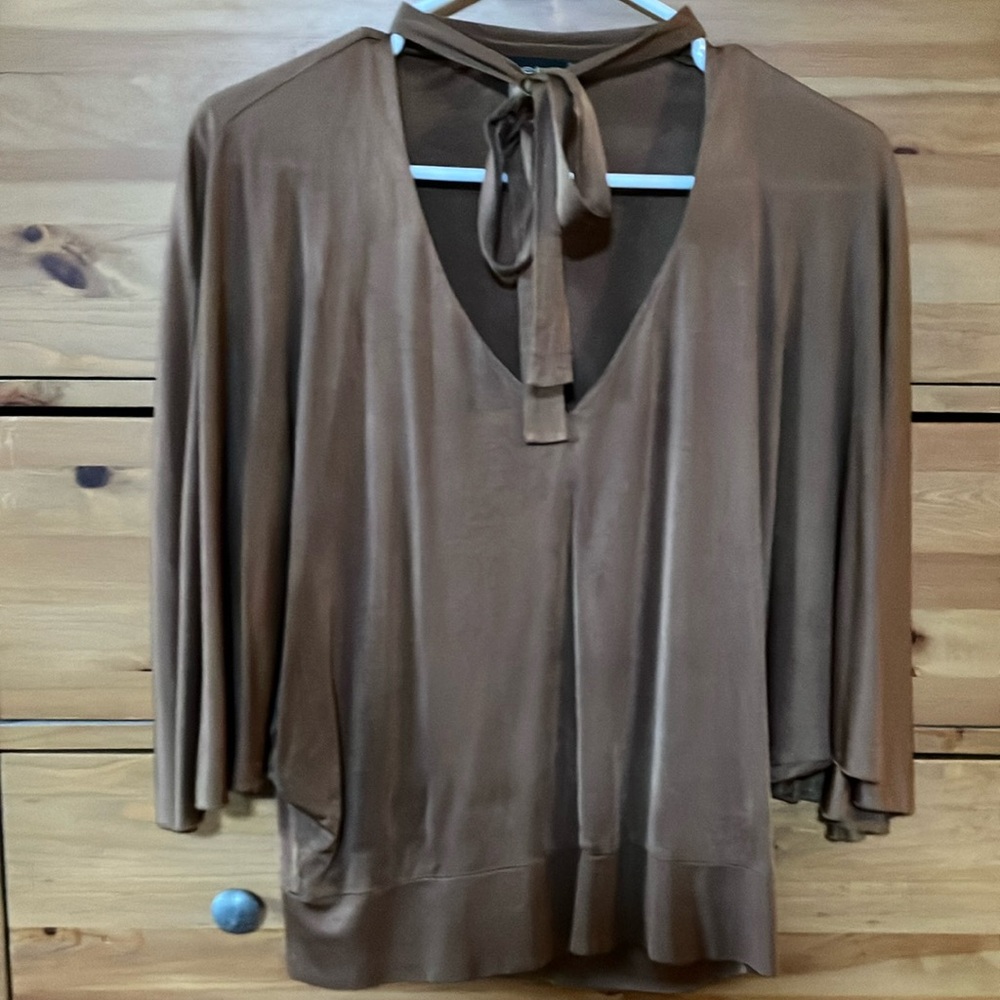Elegant Brown Women's Top